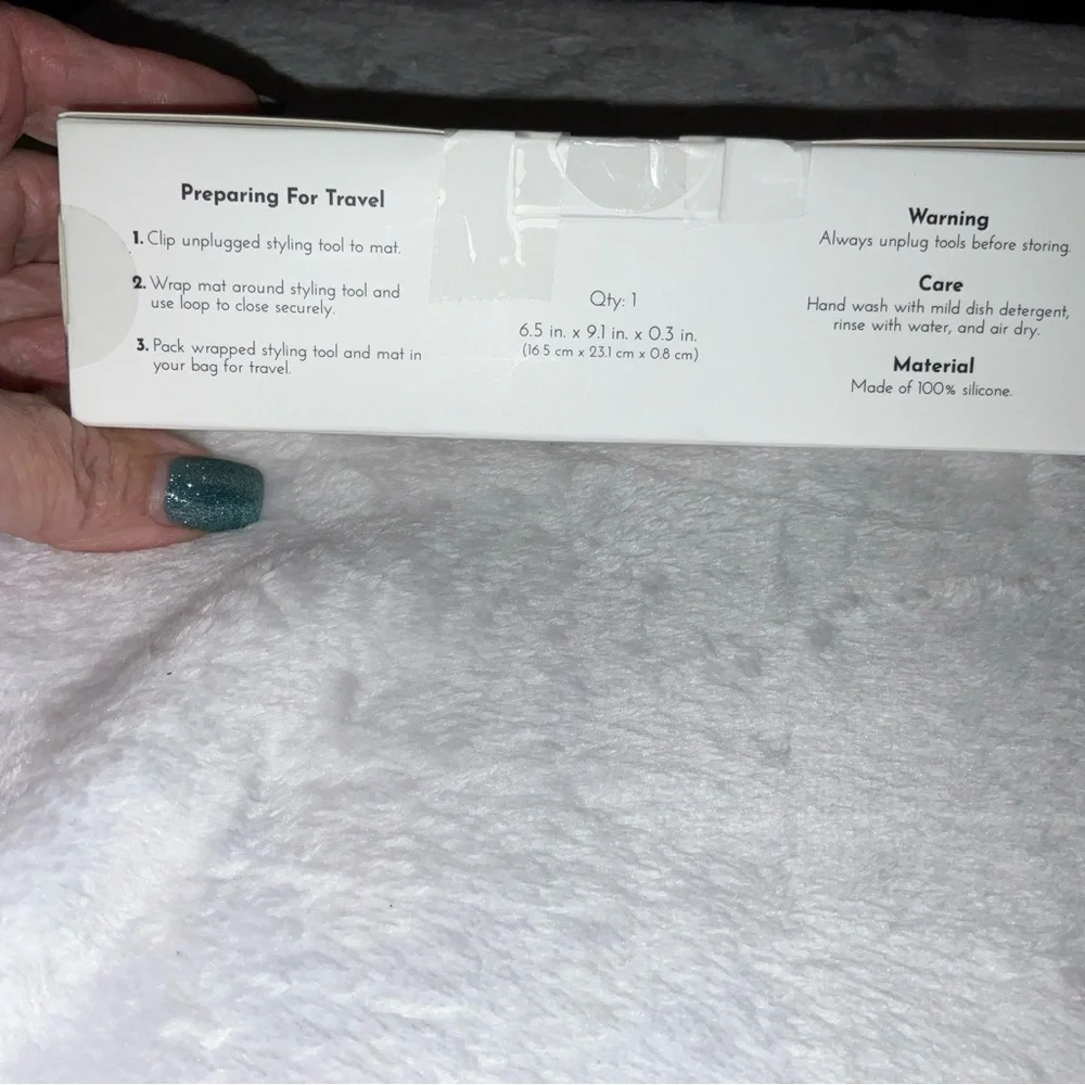 Mat for Curling Iron,Flat Irons & Straightener Hair Styling Tools 9X6.5 GRAYNEW